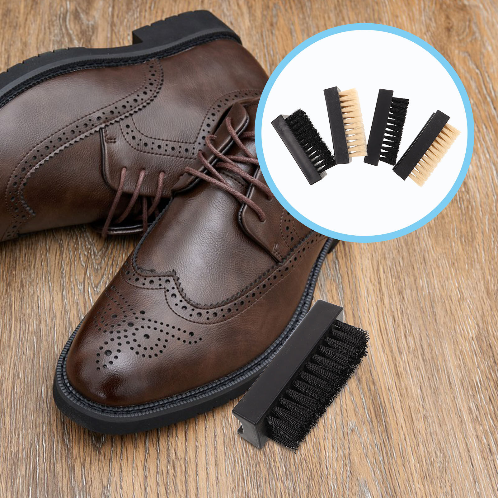 4Pcs Shoe Brush Cleaner Set Mu - Sneaker Care Suede ulasan dan harga