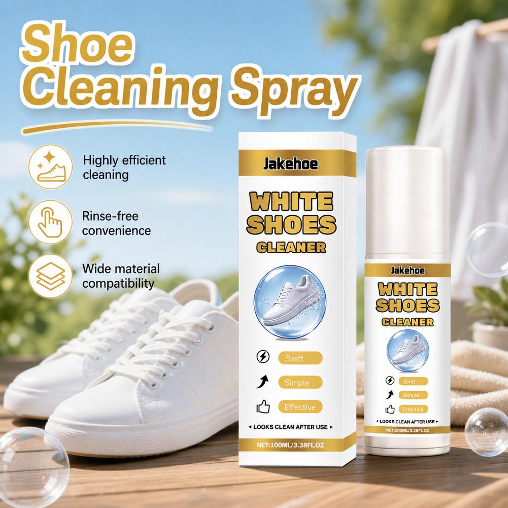 White Shoe Cleaner Spray Sneak - Sneaker Care Whitener ulasan dan harga